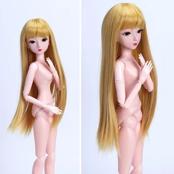 Nowy 21 ruchomy staw 60 cm lalka Bjd 3D oczy długą perukę wymienny mieszków pokrywa 1/3 moda ciało lalka dziewczyna zabawka prezent na boże Narodzenie