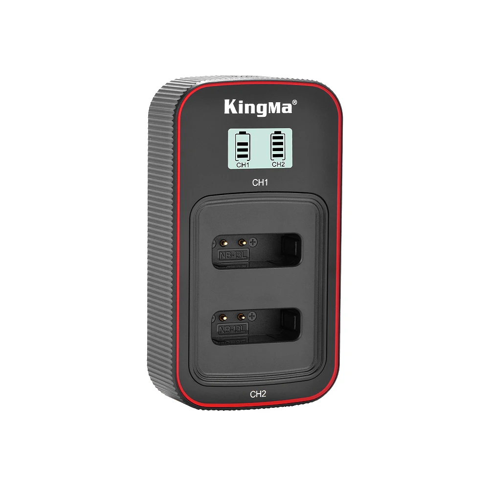 KingMa NB-13L Battery Charger Type-C USB Dual Charger do Canon PowerShot G7X G7X2 G7X3 G5X2 G9X G9X2 SX620HS SX720HS SX730HS