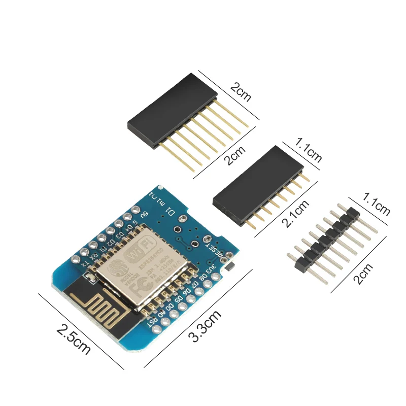 6szt ESP8266 ESP-12 Wemos D1 Mini WiFi Development Board Micro USB 3.3 V na bazie ESP-8266 z kodem Pin ESP12 WeMos D1 Mini Module