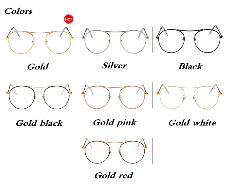 KOTTDO Women Round Clear Frame Eyeglasses folie złote okulary metalowe rocznika przepisane im okulary Przeciwsłoneczne
