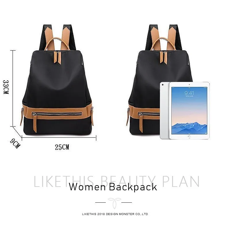 LIKETHIS marka plecak kobiety schludny student 2019 Nowy Oxford torby podróżne Mochila dużej pojemności torba Torba na ramię