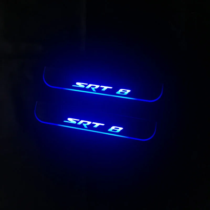 Logo światła pedału samochodu Sid wykonany na zamówienie dla Chryslera 300 300C SRT8 SRT-8 2005 - 2018 droga witamy Scuff światła drzwi przenoszenie krok lampy