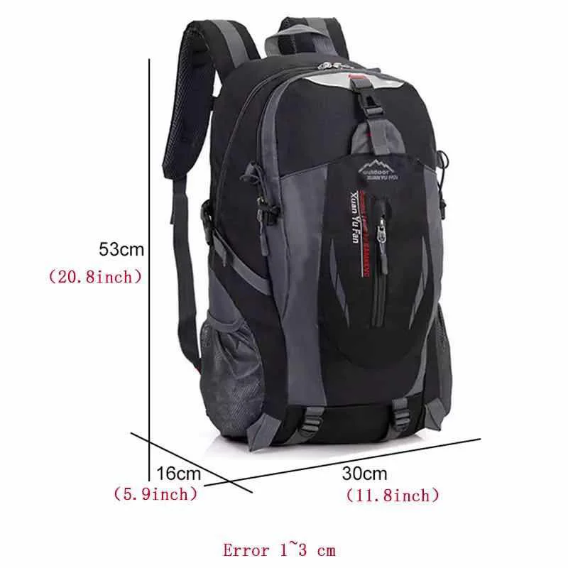 40L rower plecak odkryty unisex wspinaczka torba lekka i oddychająca konna plecak o dużej pojemności podróży plecak