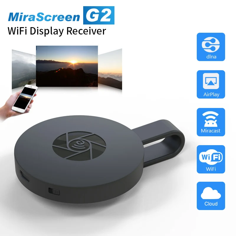 TV Stick 1080P MiraScreen G2 TV Dongle Receiver obsługa HDMI zgodnego z Miracast HDTV Display Dongle TV Stick dla Ios Android