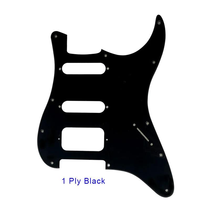 Pleroo Guitar Parts - For US Fd No knob Standard Strat 72' 11 Screw Hole St Humbcker Hss Guitar pickguard Standard Scratch Plate