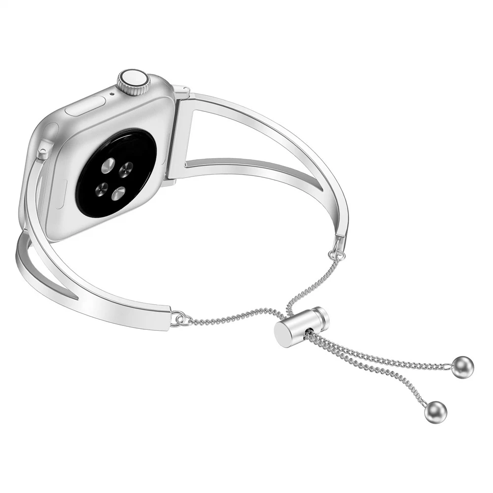 Pasek do zegarka ze stali nierdzewnej Apple Watch Series 5 4 40mm 44mm band mc 3 2 1 38mm 42mm Jewelry Style Classic bransoletka mankiet