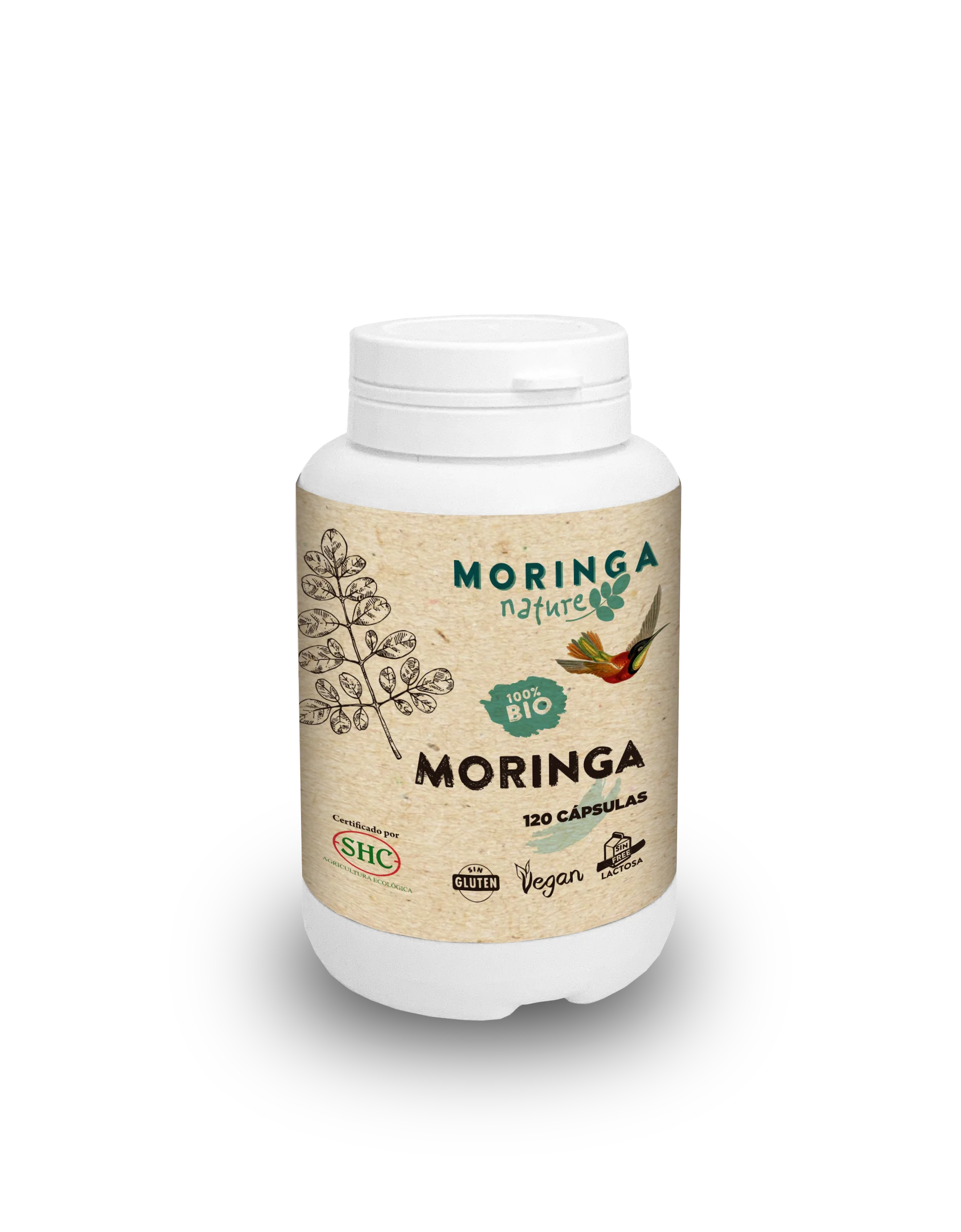 Superfood Bio Moringa Nature 90 kapsułek. Energia, siła życiowa i białko