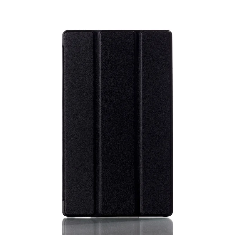 Cienkie etui z PU skórzane etui dla Sony Xperia Z3 Compact 8.0 inch Tablet PU Leather Stand pokrywka składane etui+folia+uchwyt