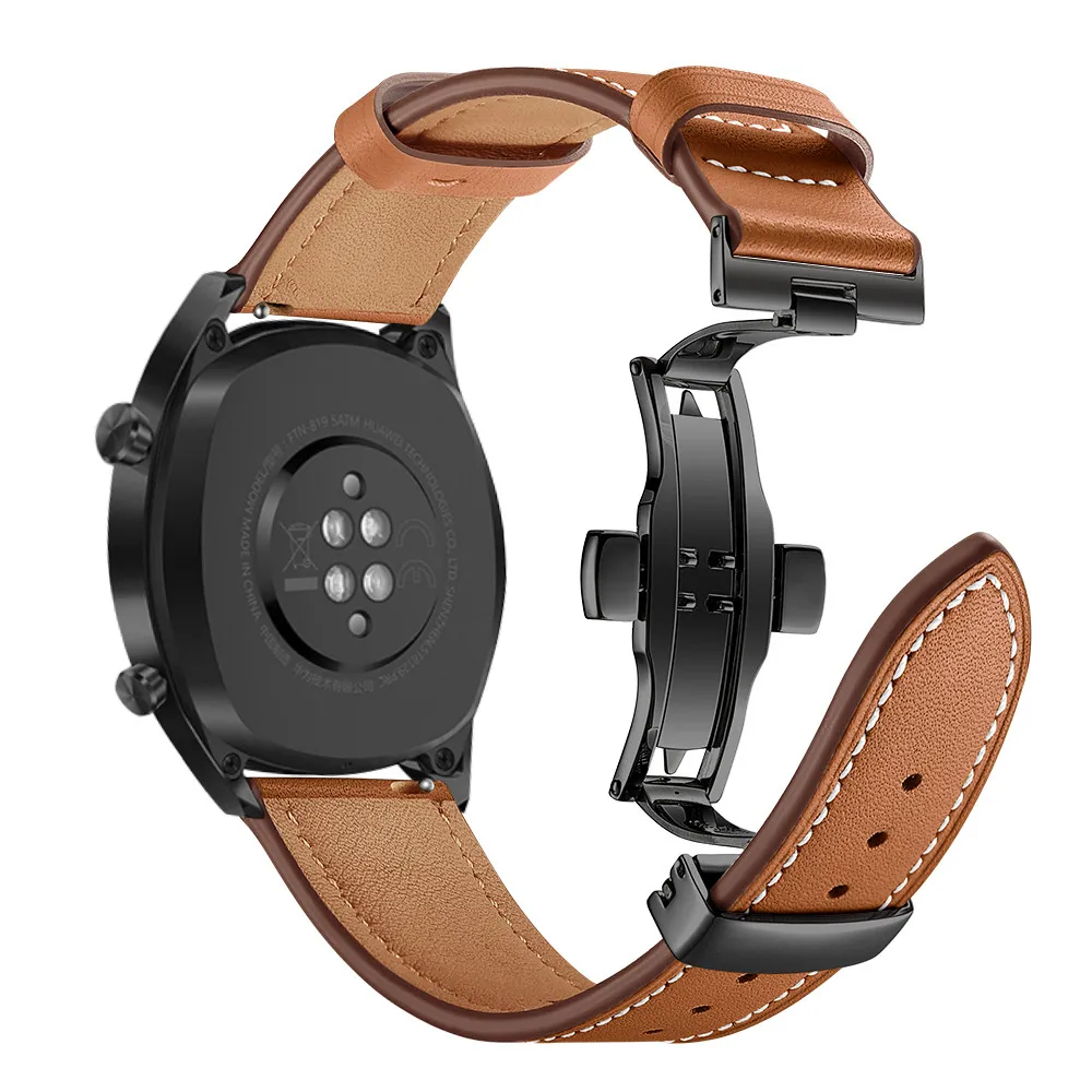 Pasek do Samsung Galaxy Watch 3 41mm/45mm/42mm/46 mm/Active 2/Gear S3 20MM/22MM watchband motyl klamra bransoleta pasek
