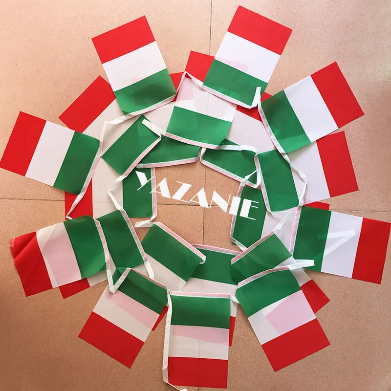 YAZANIE 14*21 cm 20 szt. Maroko wiersz flaga włoska płatki owsiane baner do piłki nożnej o Puchar Europy #8 poliester użytkownika flaga narodowa
