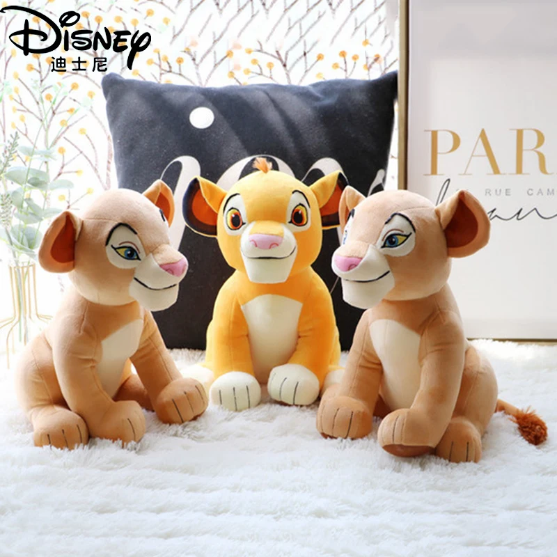 26 cm Disney-The Lion King pluszowe zabawki ładny film anime nadziewane Kawaii Simba Nana Lion model pluszowe lalki zabawki dzieci dziewczynki prezent