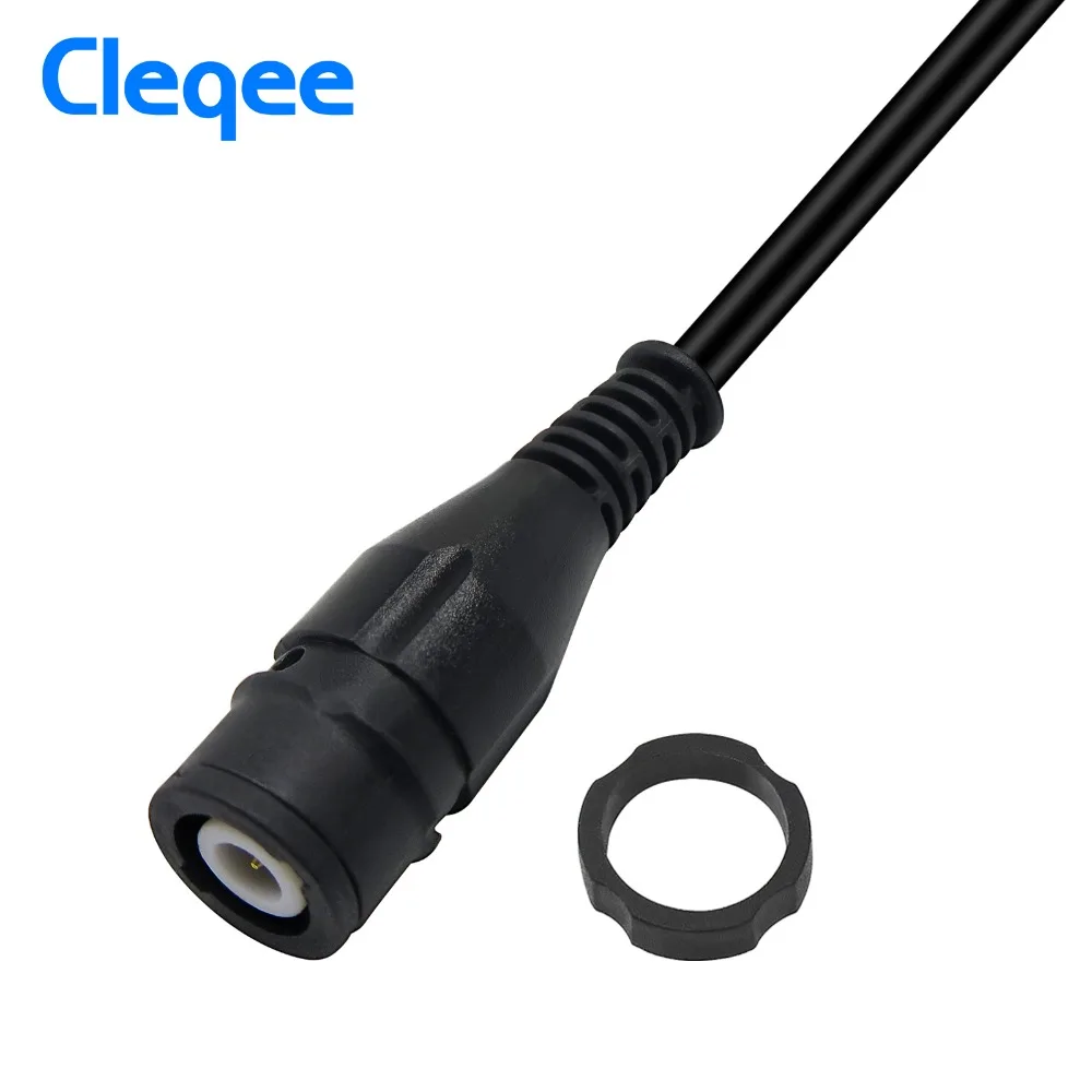 Cleqee P1202 BNC wtyk do BNC wtyk koncentryczny kabel oscyloskop przewód testowy 100 cm BNC-BNC