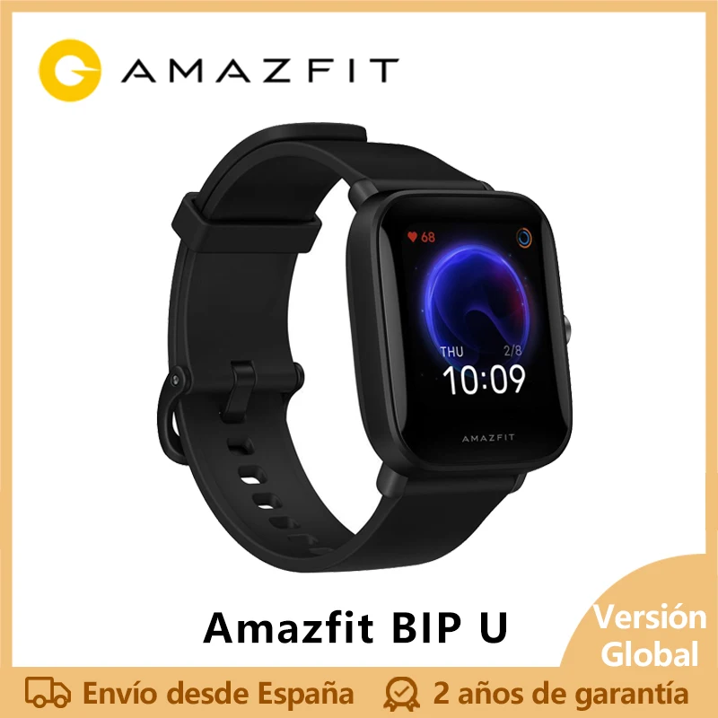 Amazfit BIP U Smartwatch (Bluetooth smart watch GPS ceramiczny pierścień lekki sport Android IOS)[wersja globalna]