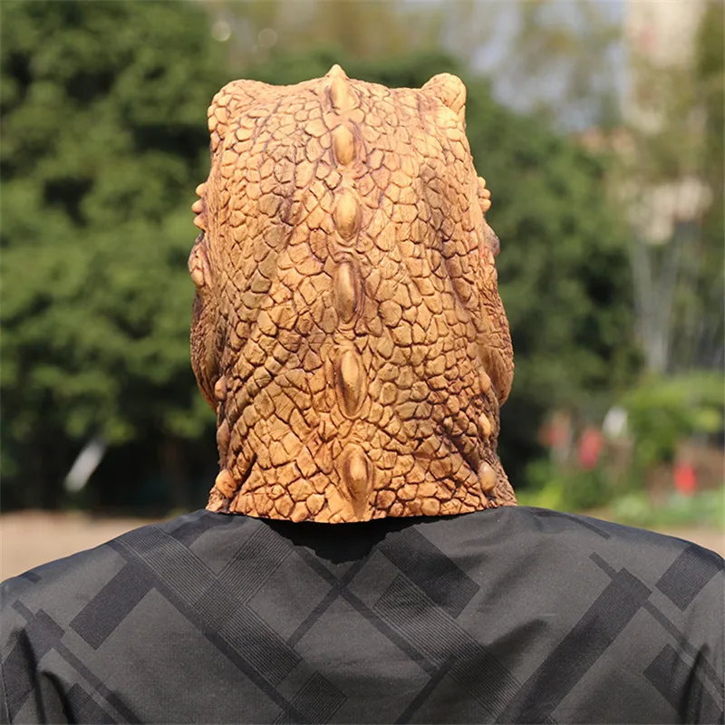 Realistyczna Straszna Maska Dinozaura T-Rex Jurassic World Cosplay Animal Mask Adults Animal Head Mask Costume Party Mask Supplies