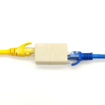 10szt sieciowy Ethernet Lan kabel Stolarz dwustronny 8 pinowe złącze złączki RJ45