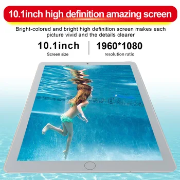 2021 Nowy 10-calowy tablet z trzema kamerami 6G+128GB Android 9.0 Tablet Pc obsługuje 4G Dual Card Phone Call Kids Tablet Study Tablet