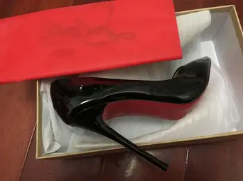 2021 luksusowej marki Black/nude damskie skórzane buty na obcasie czerwony na dole buty 8 cm 10 cm 12 cm klasyczne damskie buty na wysokim obcasie