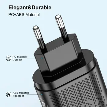 EU/US Plug Fast Charger telefon Quick Charging Adapter Plug 18W Type-C USB 3.0 przenośne akcesoria do telefonów komórkowych