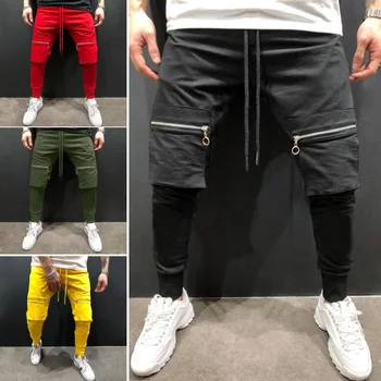 2019 Wiosna mężczyźni jogging spodnie siłownia spodnie odzież sportowa biegacze sportowe spodnie mężczyźni bieganie przeklinanie spodnie jogging spodnie sportowe
