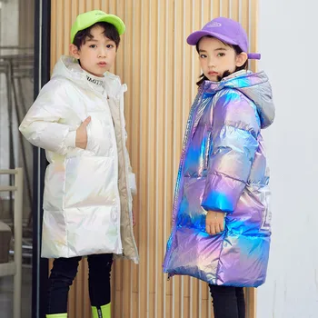 Dzieci dziewczyna płaszcz zimowa moda sportowa kurtka płaszcz dla nastoletnich dziewcząt kurtka ciepła długa odzież wierzchnia dzieci, bawełna-miękki, ciepły płaszcz