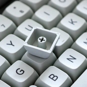 131 klucze/zestaw Granit PBT barwnik Subbed Key Caps dla MX przełącznik klawiatura mechaniczna XDA profil retro szary biały kapturek 1.5 mm
