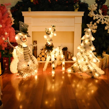 Kreatywne Dekoracje Świąteczne Dekoracje Świecące Jeleń Boże Narodzenie Choinka Dekoracja Nie Rodzina 2021 Nowy Rok Dekoracji