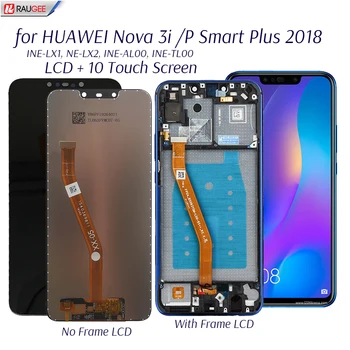 Wyświetlacz HUAWEI Nova 3i INE-LX2 INE-TL00/AL00 LCD Display 10 wymiana ekranu dotykowego dla P Smart + 2018 Plus LCD Screen Part