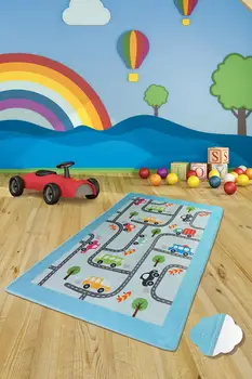 Dla dzieci samochody drukowane sypialni dzieci dywan dziecięcy dywan dzieci czołgają się gry mata przeciwpoślizgowa podeszwa dywan