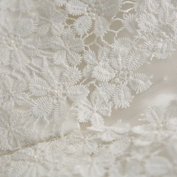 Krótkie z otwartymi ramionami biały pot koronki Panie dziewczyny kobiety księżniczka druhna bankiet, przyjęcie suknia wieczorowa