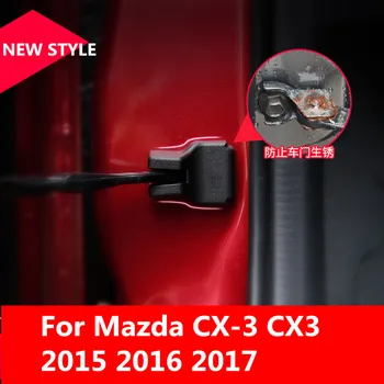 Mazda CX-3 CX3 2016 2017 ogranicznik samochodu wodoodporny zamek pokrywka ze stali nierdzewnej wodoodporny i stylizacja samochodu