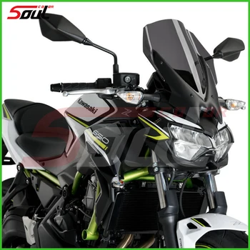 Motocykl Touring WindScreen Viser szyba przednia osłona pasuje do KAWASAKI Z650 2020 2021 double bubble