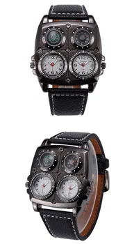 OULM Pilot Watch zegarek Kwarcowy zegarek dla mężczyzn Top Brand Luxury Military Clock wielofunkcyjne zegarki relogio masculino 2020