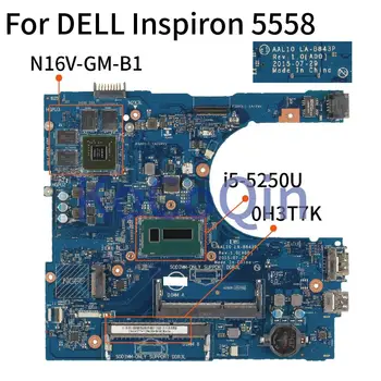 Płyta główna laptopa KoCoQin dla DELL Inspiron 5558 CN-0H3T7K 0H3T7K LA-B843P SR26C N16V-GM-B1 DDR3 druku płyty głównej