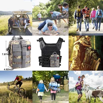 Taktyczna torba Molle Outdoor Gear SOS Emergency Survival Kits apteczka pierwszej pomocy dla turystyki pieszej kempingu polowania samochodu podróże i przygody