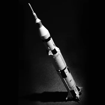Lepins Ideas 37003 180001 Creator Apollo Saturn V Stacje Kosmiczne Klocki Cegły Zestawy Zabawek Prezent Na Urodziny King Lepinblocks