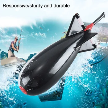 Gorąca Wędkarstwo Spomb Rocket Shape Spod Fishing Feeders Float Bait Holder Tackle Tool Accessories MVI-ing