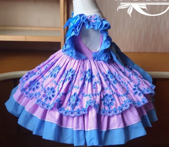 2020 lato hiszpański Lolita princess sukienka dziewczynka różowy koc szyć urodziny sukienka