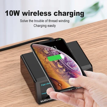 100W Quick Charge Multi USB Fast Charger for IPhone 11 Pro Max XS XR 8 Port Usb LCD 3.0 PD Charger dla Samsung S10 Xiaomi