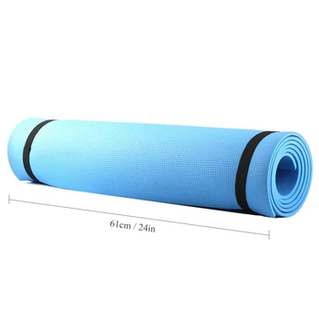 Jakość 6 mm EVA mata do jogi z bezpłatnym nosić sznur 173*61 cm antypoślizgowe gruba mata fitness pilates mat odkryty, siłownia ćwiczenia fitness