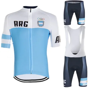 2020 zespół Argentyna jazda na Rowerze Jersey zestaw odzieży rowerowej mężczyźni rower koszule garnitur rower bib szorty MTB mundury Mayo Кюлотт