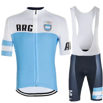 2020 zespół Argentyna jazda na Rowerze Jersey zestaw odzieży rowerowej mężczyźni rower koszule garnitur rower bib szorty MTB mundury Mayo Кюлотт