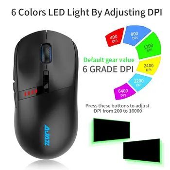 AJazz Profesjonalny klasa i305Pro RGB bezprzewodowy 2.4 G gry myszy, aby Ajazz i305Pro