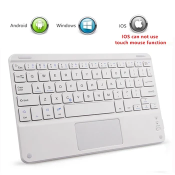 Bezprzewodowa klawiatura Bluetooth z touchpadem uniwersalna przenośna klawiatura bezprzewodowa z touchpadem do tabletu, laptopa iPad Smart TV