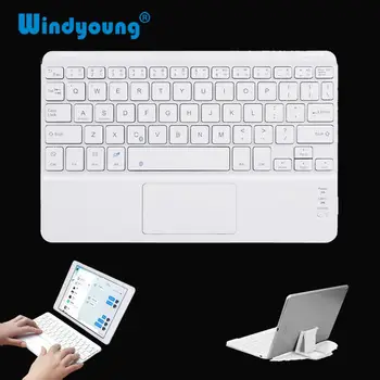 Bezprzewodowa klawiatura Bluetooth z touchpadem uniwersalna przenośna klawiatura bezprzewodowa z touchpadem do tabletu, laptopa iPad Smart TV