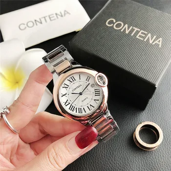 Luksusowe Zegarki Dla Kobiet Zegarków Ze Stali Nierdzewnej Damskie Biznesowe Zegarek Kwarcowy Zegarek Kobiet Zegarek Damski Whatch Montre Reloj Mujer