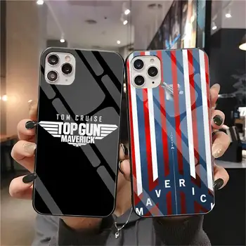 Top Gun Maverick Tom Cruise etui do telefonu osłona hartowane szkło iPhone 11 Pro XR XS MAX 8 X 7 6S 6 Plus SE 2020 case