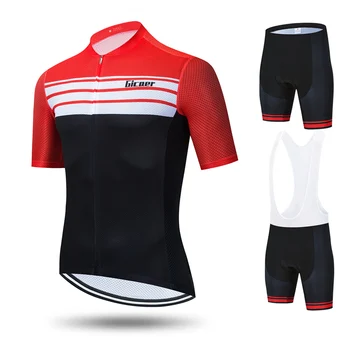 5 Kolor Gicaer jazda na Rowerze Jersey mundury Ciclismo z krótkim rękawem rower odzież rower odzież dla mężczyzn jazda na Rowerze zestaw 20D żel Pad