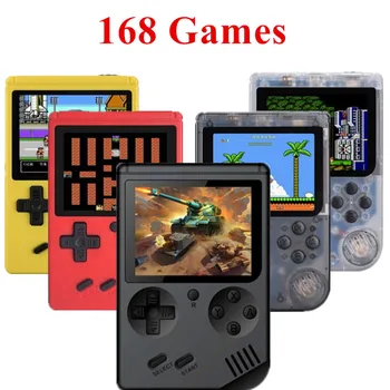 Coolbaby retro Przenośny mini przenośne do gier, odtwarzacz konsola 8-bit 3-calowy kolorowy wyświetlacz LCD dzieci kolorowe gry odtwarzacz wbudowany 168 gier wideo