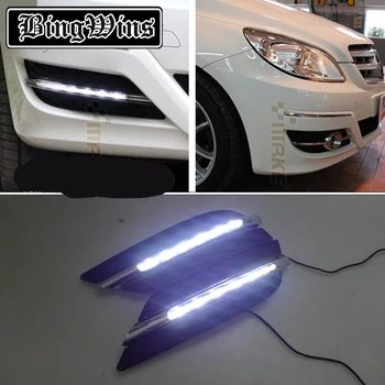 Stylizacja samochodu LED Car DRL Kit dla Benz W245 B Klasa B180/B150/B170/B200 2008 2009 2010 światła do jazdy dziennej LED światło przeciwmgielne