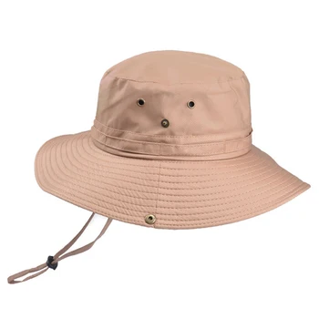 Двухцелевая gwint Wędkarstwo letnia Rybacki kapelusz dla mężczyzn składana roleta pokrywa kapelusze wiadro roleta pokrywa